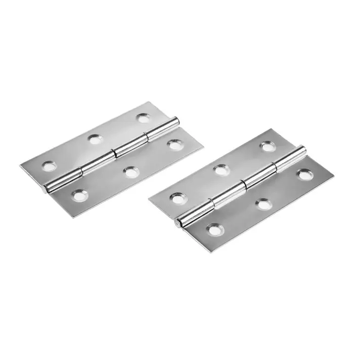 Петля накладная ТУНДРА, 66&times;38&times;0.9 мм, цвет хром, 2 шт.