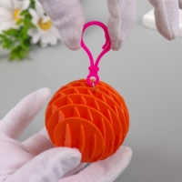 Брелок на карабине антистресс "Шар" МИКС 6х6х6 см