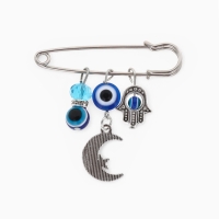 Булавка-оберег «Для внутренней гармонии», 5см, цвет синий в серебре Булавка-оберег «Для внутренней гармонии», 5см, цвет синий в серебре