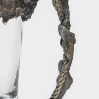 Пивной бокал 500 мл "Рыбы", подарочный, бронза