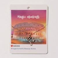 Кулон &laquo;Города&raquo; Рим, нота, цвет золото, 45 см