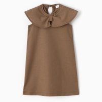 Платье для девочки, MINAKU, бежевое, рост 104 см