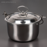 Котелок из нержавеющей стали &laquo;Походный&raquo;, 1,7 л, 18&times;10 см