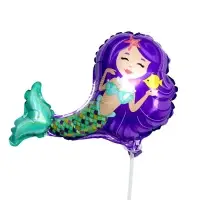 Шар воздушный фольгированный 14" &laquo;Русалочка&raquo;, фиолетовый