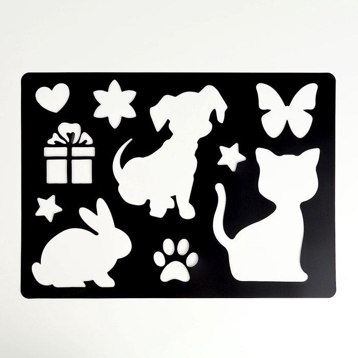 Планшет &laquo;Рисование песком&raquo;, 27 х 39 см, песок 1 кг, трафарет, набор для творчества