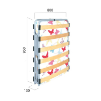 Раскладушка &laquo;Лада М800&raquo; с матрасом, кровать для взрослых, 1900 х 800 х 300 мм