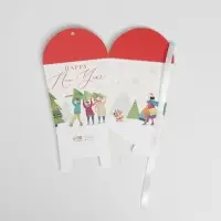 Бонбоньерка новогодняя &laquo;Город&raquo;, 7,5 х 8 х 7,5 см, Новый год