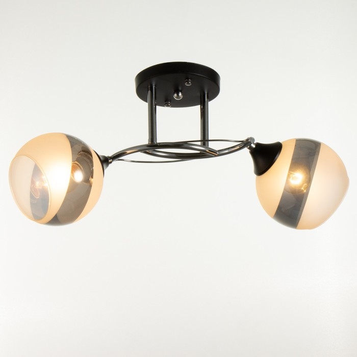 Люстра Светогор 5861/2 2х60W Е27 чёрный/хром Люстра Светогор 5861/2 2х60W Е27 чёрный/хром