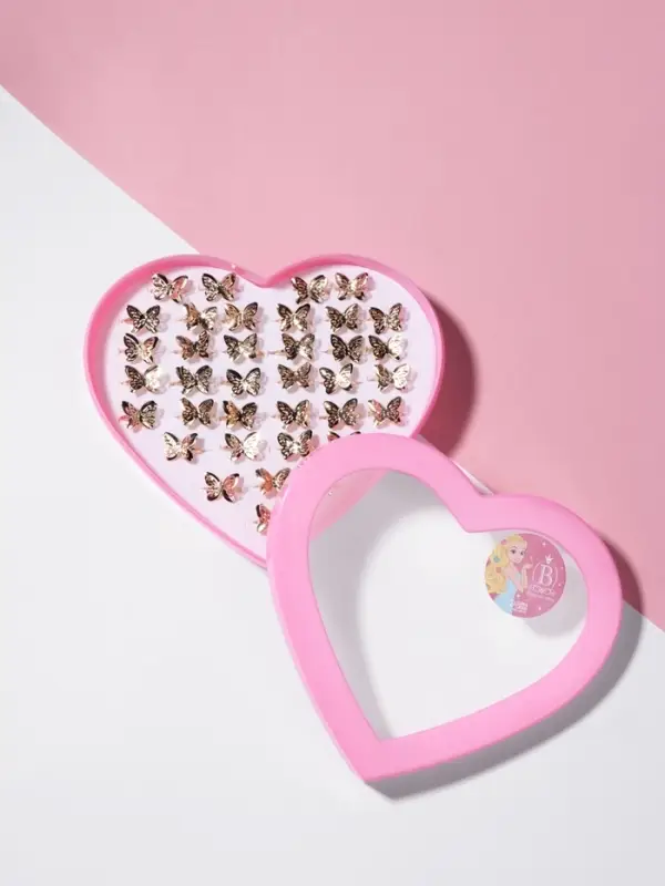 Кольцо детское Выбражулька &laquo;Бабочка ажурная&raquo;, цвет золото, безразмерное