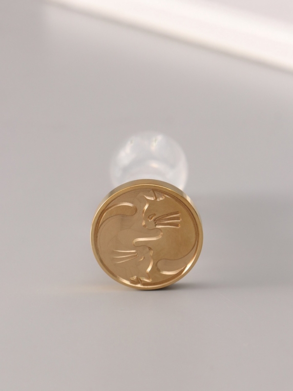 Сургучный набор Сургучный набор "Котики Инь-Ян" печать, ручка, сургуч 12,5х10х3,6 см