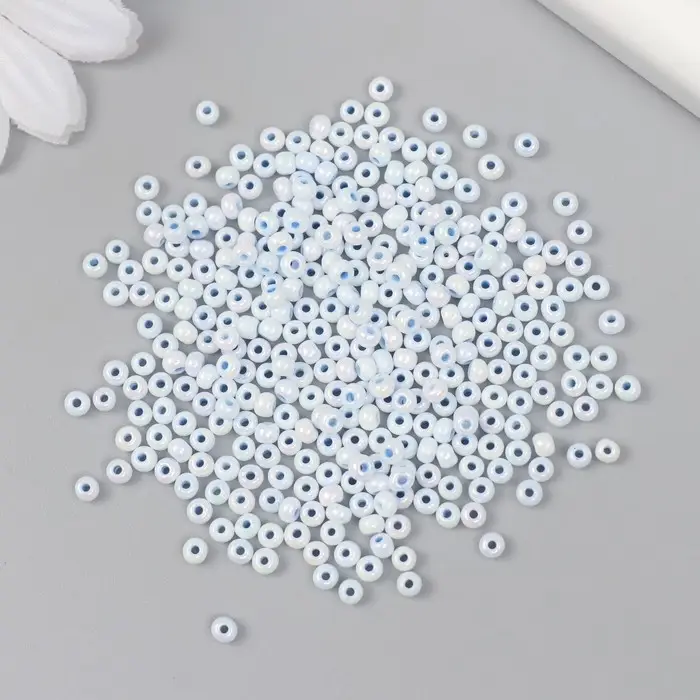 Бисер стекло 8/0 "Цветная серединка. Небесный" 10 гр