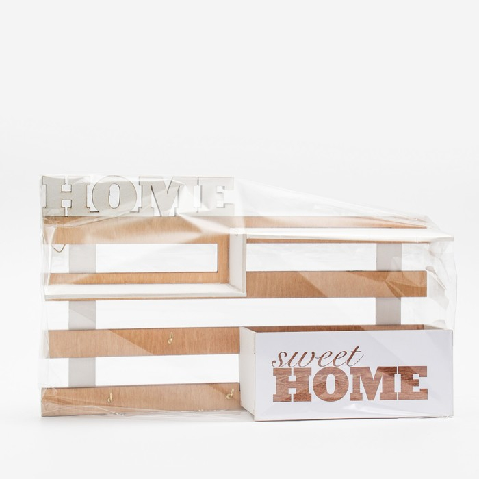 Ключница настенная с полкой «Ступеньки», 30 х 18 см. Ключница настенная с полкой «Ступеньки», 30 х 18 см.