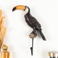 Крючок декоративный полистоун лак "Тукан" 16х7,5х23 см Крючок декоративный полистоун лак "Тукан" 16х7,5х23 см