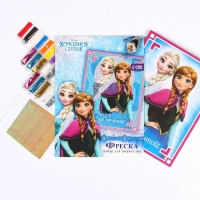 Набор для творчества: фреска песком с блёстками (5 цветов), "Следуй за мечтой", Холодное сердце Набор для творчества: фреска песком с блёстками (5 цветов), "Следуй за мечтой", Холодное сердце