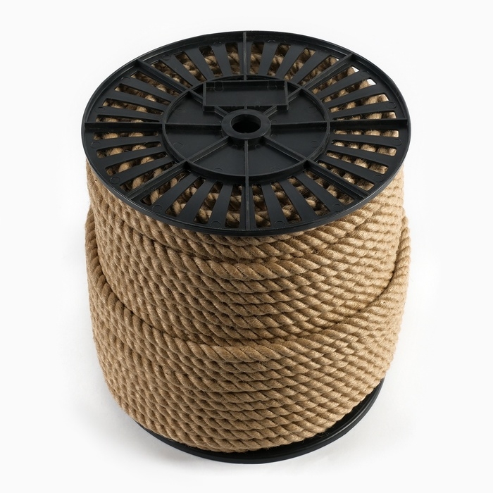 Канат джутовый 12 мм (100 м) катушка Канат джутовый 12 мм (100 м) катушка