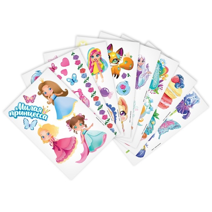 Меганабор детских татуировок, тату &mdash; 150 шт.