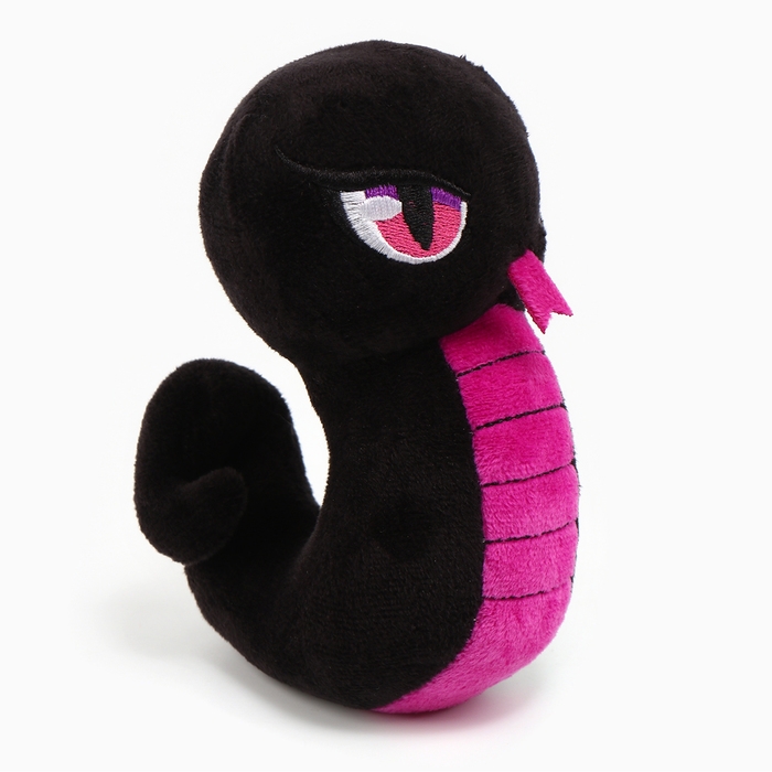 Новый год! Мягкая игрушка &laquo;Змейка&raquo;, чёрно-фиолетовая