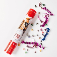 Хлопушка пневматическая &laquo;Вместе навсегда&raquo;, фольга, серпантин, 30 см