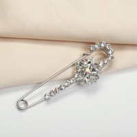 Булавка &laquo;Цветок&raquo; магнолия, 7 см, цвет белый в серебре