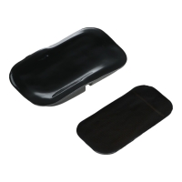 Коврик противоскользящий, 16&times;10&times;1.5, черный, набор 2 шт