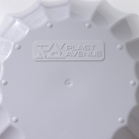 Кашпо для цветов с автополивом &laquo;Ракушка&raquo;, 2,4 л, d=22см, h=10,5 см, цвет серый