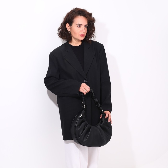 Сумка-багет El Masta на магните, цвет чёрный