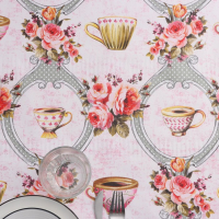 Клеёнка на стол Доляна «Чаепитие», на нетканой основе, ширина 137 см, толщина 0,2 мм, рулон 20 м Клеёнка на стол Доляна «Чаепитие», на нетканой основе, ширина 137 см, толщина 0,2 мм, рулон 20 м