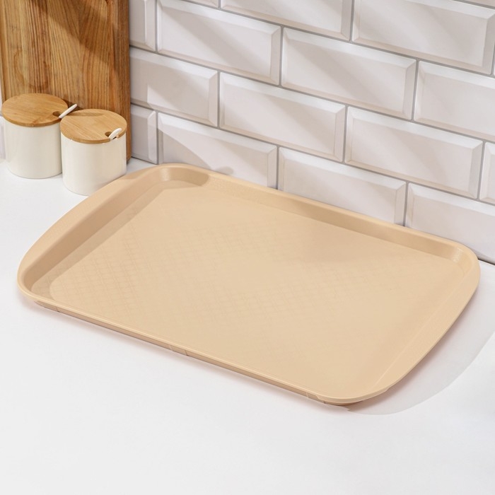 Поднос, 49,5&times;35 см, цвет бежевый