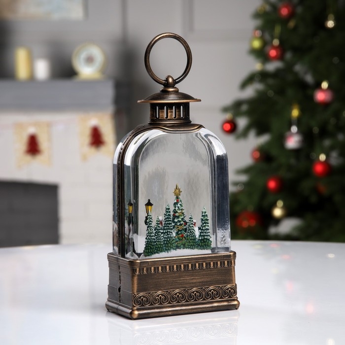 Светодиодная фигура «Фонарь с городом» 10.7 × 20.5 × 6.2 см, пластик, батарейки ААх3 (не в комплекте), USB, свечение тёплое белое Светодиодная фигура «Фонарь с городом» 10.7 × 20.5 × 6.2 см, пластик, батарейки ААх3 (не в комплекте), USB, свечение тёплое белое