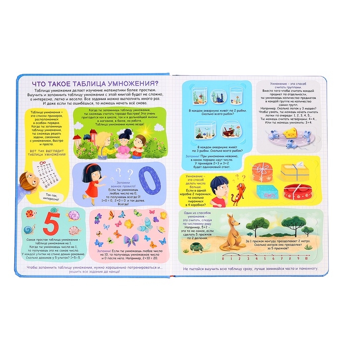 Книжка с окошками «Занимательная таблица умножения», 110 окошек Книжка с окошками «Занимательная таблица умножения», 110 окошек