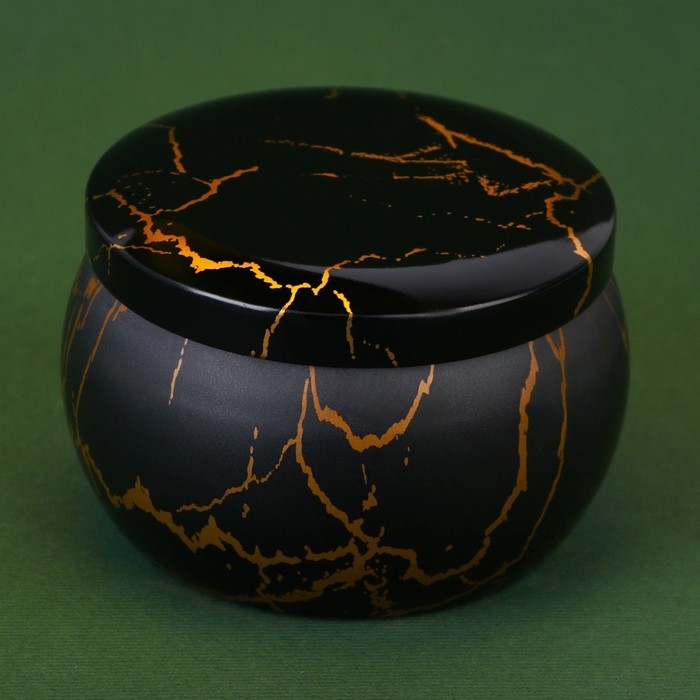 Новогодняя ароматическая свеча в банке &laquo;Новый год: Роскошь&raquo;, аромат ваниль, 6 х 6 х 4 см.