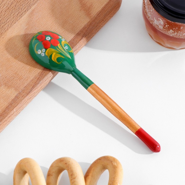 Ложка чайная &laquo;Зеленушка&raquo;, 14,7&times;3,5 см, микс