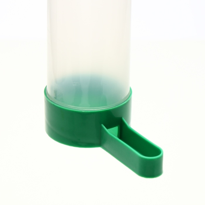 Поилка/кормушка для птиц 10,5 х 3,5 см, 90 мл, зелёная