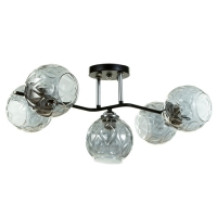 Люстра "Сильвия" 5хЕ27 40Вт черный 67х26 см BayerLux Люстра "Сильвия" 5хЕ27 40Вт черный 67х26 см BayerLux