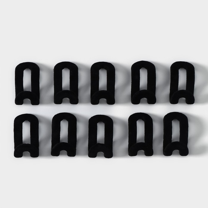 Крючки для вешалок, набор 10 шт, 5&times;3&times;3,4 см, цвет МИКС