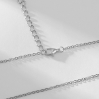 Гарнитур 2 предмета: серьги, кулон &laquo;Капля&raquo;, цвет серебро, 40 см