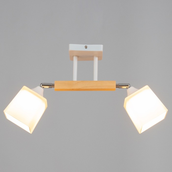 Люстра потолочная Тоскана 2хE27 40Вт Белый, дерево Люстра потолочная Тоскана 2хE27 40Вт Белый, дерево