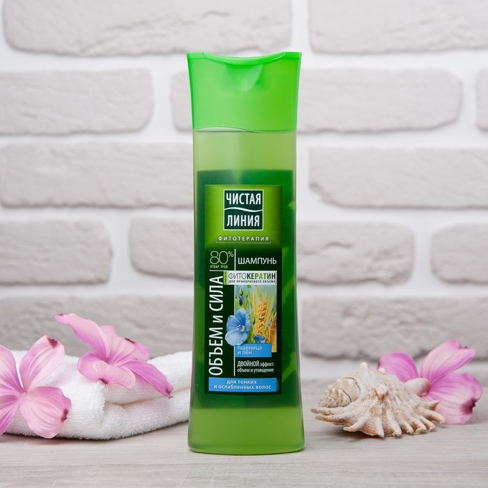 Шампунь для волос Чистая линия &laquo;Объём и сила&raquo;, 400 мл