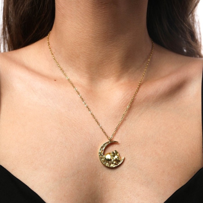 Кулон &laquo;Зайчик &raquo;, металл, длина цепочки 45 см