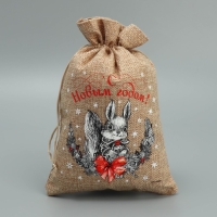 Мешок с термонаклейкой &laquo;Белочка&raquo;, 16 х 24 см +/- 1.5 см, Новый год