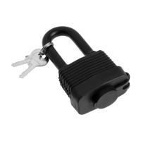 Замок навесной LOCKLAND, 50 мм, влагозащищенный, длинная дужка, 2 ключа, цвет черный Замок навесной LOCKLAND, 50 мм, влагозащищенный, длинная дужка, 2 ключа, цвет черный