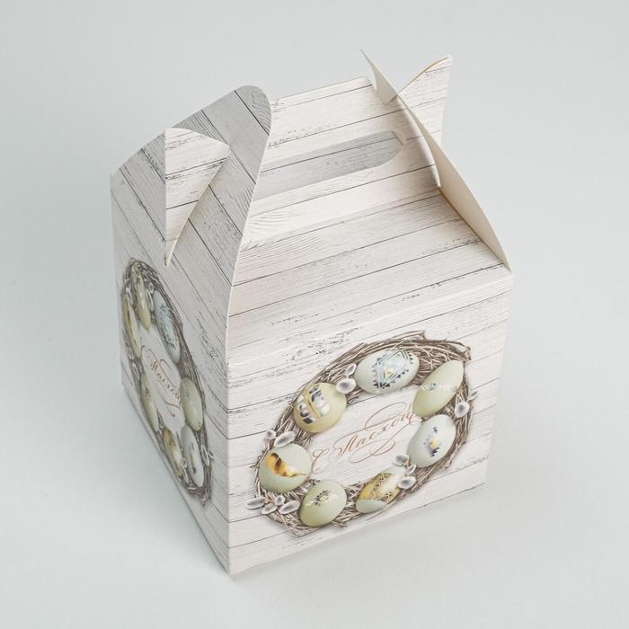 Коробка кондитерская складная, упаковка «С Пасхой», 14 х 14 х 14 см Коробка кондитерская складная, упаковка «С Пасхой», 14 х 14 х 14 см