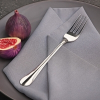 Вилка столовая Доляна &laquo;Плэйн Бритиш&raquo;, длина 19,1 см, толщина 1,2 мм, цвет серебряный