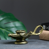 Подсвечник "Лампа" золото 6х7х15см Подсвечник "Лампа" золото 6х7х15см