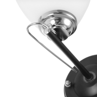 Бра 2019/1 E27 60Вт хром+черный 18х13,5х17 см