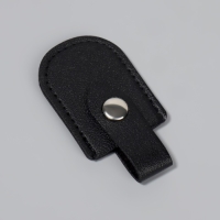 Чехол для хранения маникюрных инструментов, на кнопке, 6,8 × 3,8 см, цвет чёрный Чехол для хранения маникюрных инструментов, на кнопке, 6,8 × 3,8 см, цвет чёрный