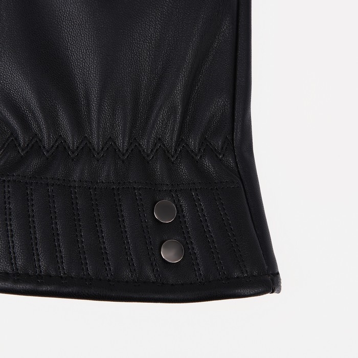 Перчатки женские, безразмерные, с утеплителем, цвет чёрный