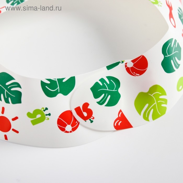 Нагрудник для кормления &laquo;Крошка Я&raquo; непромокаемый на липучке, цвет зеленый