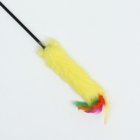 Дразнилка меховая "Камыш", жёлтая Дразнилка меховая "Камыш", жёлтая