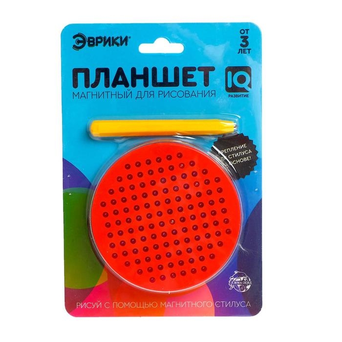 Планшет обучающий &laquo;Магнитное рисование&raquo;, 120 отверстий, с креплением на обороте, цвет красный